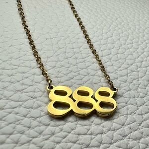 888 Angel Number Necklace - Abundance